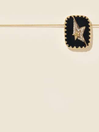 collier varda n°1 noir diamant - pascale monvoisin - hesmé