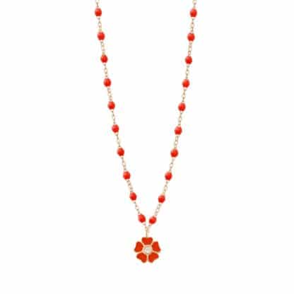 collier fleur diamant corail - gigi clozeau - hesmé