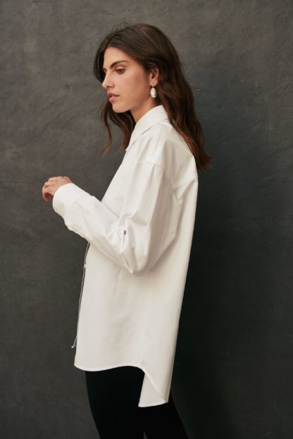 chemise kaia oversize blanche - sessei - hesmé