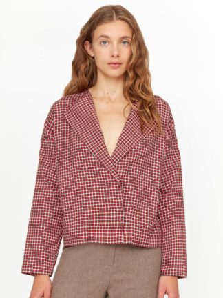 blouse bell milton rouge - roseanna - hesmé