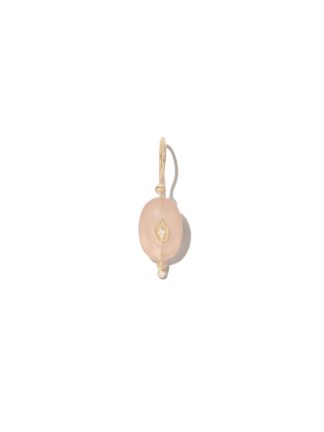 Boucles d oreille souad quartz rose - pascale monvoisin - hesmé