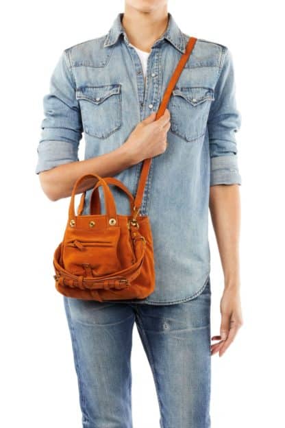 billy nano veau nubuck orange - jerome dreyfuss - hesmé