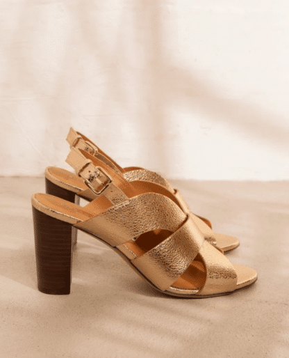 sandales n°55 gold - rivecour - hesmé