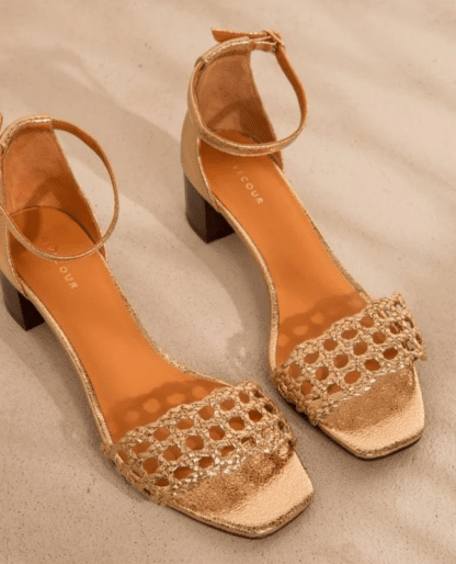 sandales n°890 gold - rivecour - hesmé