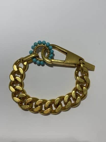 bracelet fleury turquoise - Perrine TAVERNITI -Hesmé