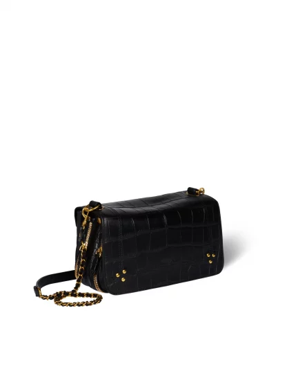 Bobi M Imprime Croco Noir - Jérome Dreyfuss - Hesmé
