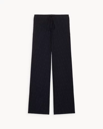 Pantalon LOU Popeline White on Navy – Image 4