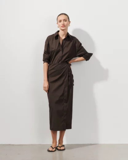 Chemise KAIA Marron – Image 2