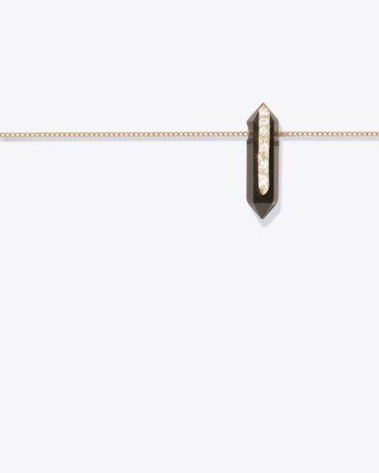 collier, moon n°1, onyx, noir, pascale monvoisin, hesme